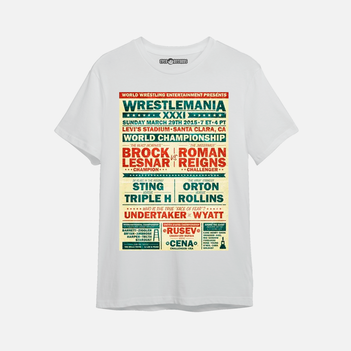 Wrestlemania Xxxi - Otros - Polera