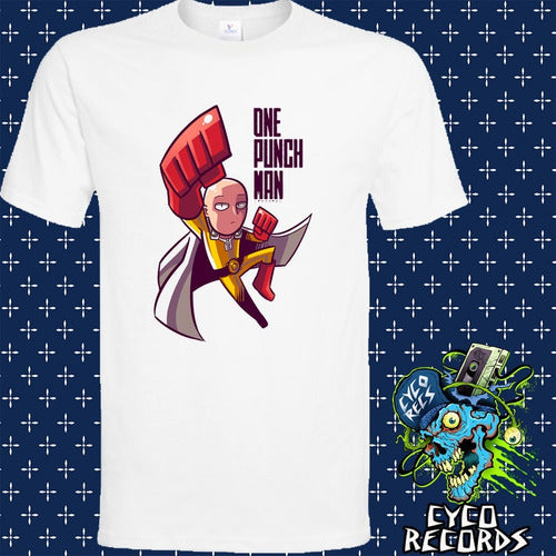 One Punch Man - White - Animacion - Polera- Cyco Records