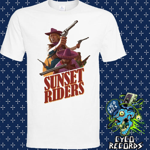 Sunset Riders - 2 - Videojuegos -  Blanca - Polera- Cyco Rec
