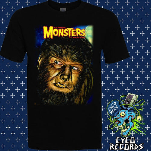 Famous Monsters Wolfman - Peliculas De Culto - Polera- Cyco