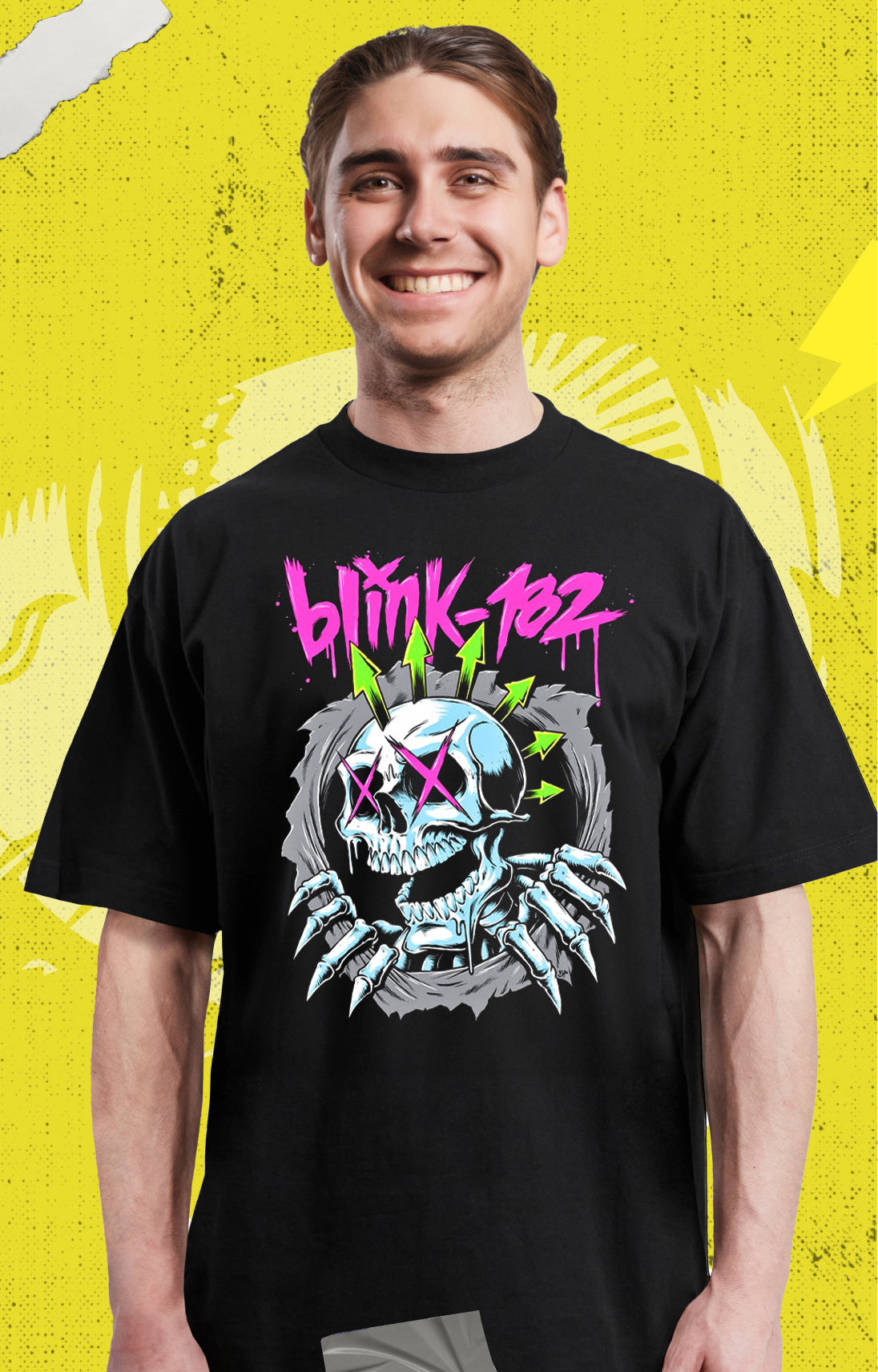 Blink 182 - Skull Logo - Polera