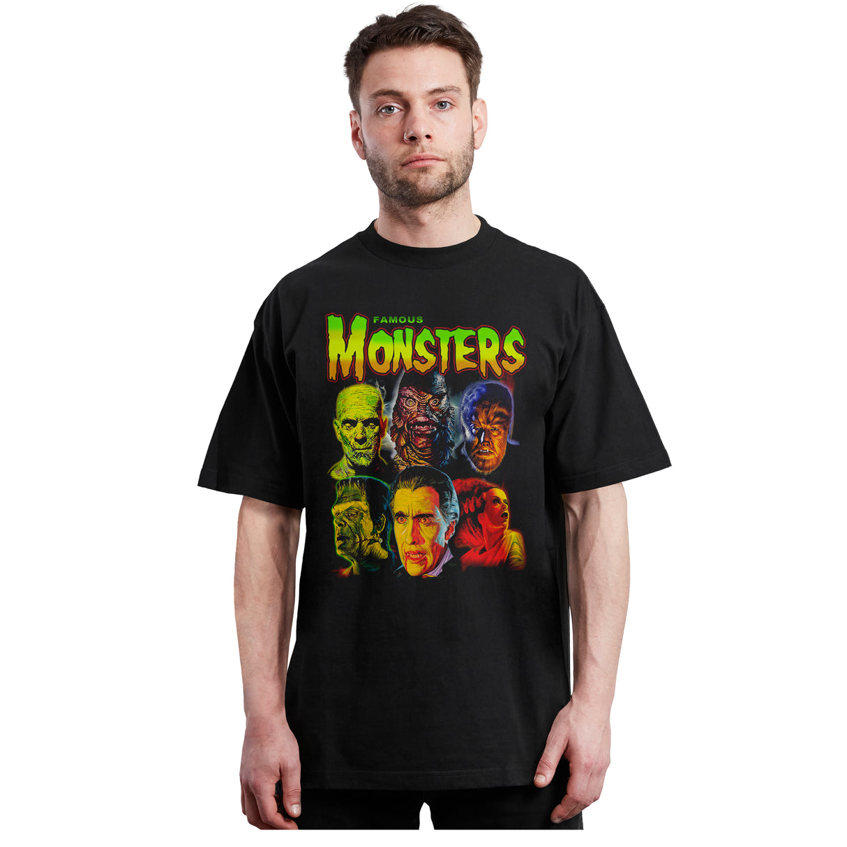 Famous Monsters - collage - Polera