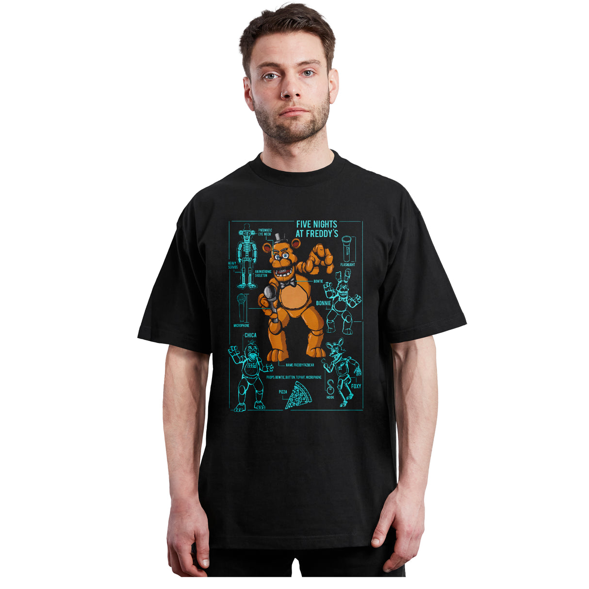 Five nights at freddy´s - Diagrama - Polera
