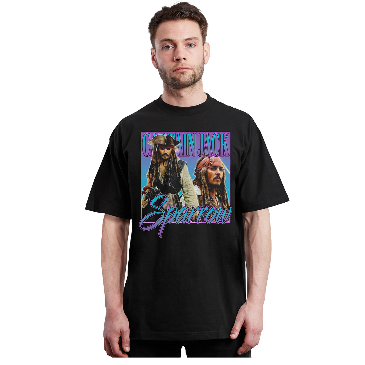 Jack Sparrow - Collage Piratas del Caribe - Polera