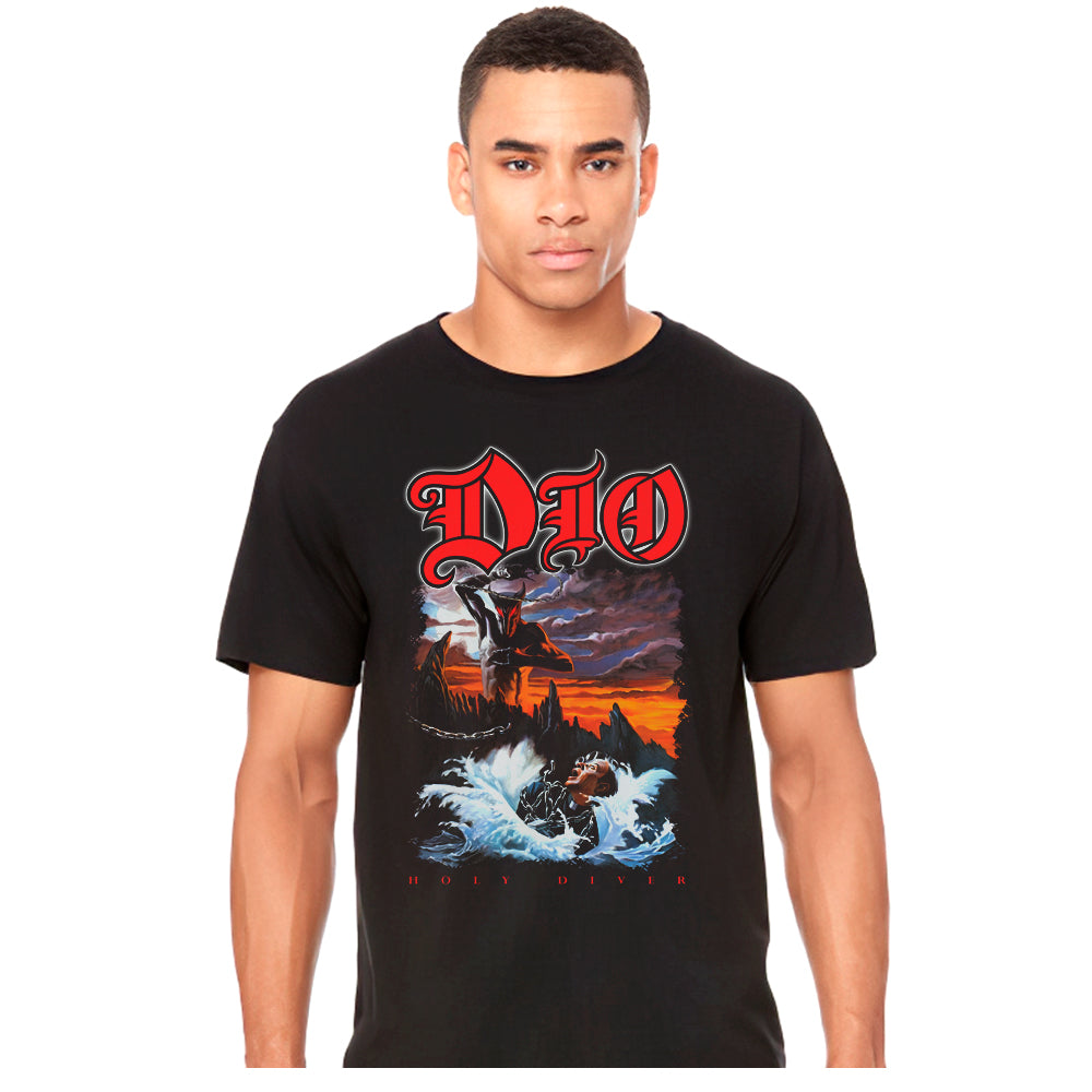 Camiseta Plus Size Dio Holy Diver Preta Oficial - Art Rock Camisetas, image size:1000x1000