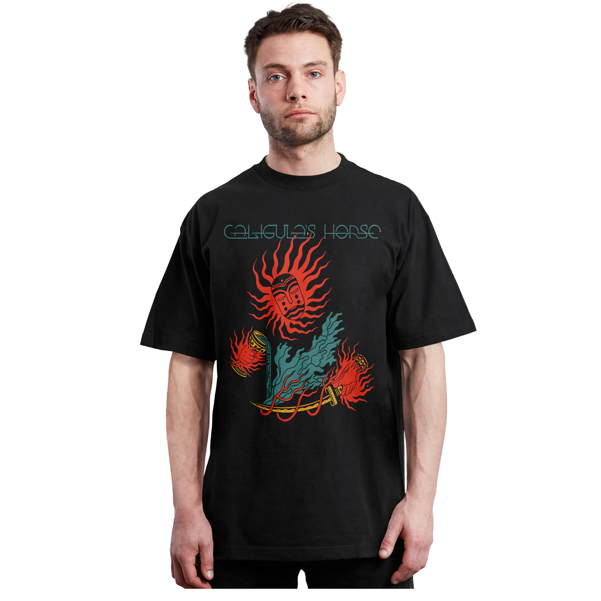 Caligulas Horse - mask - Polera